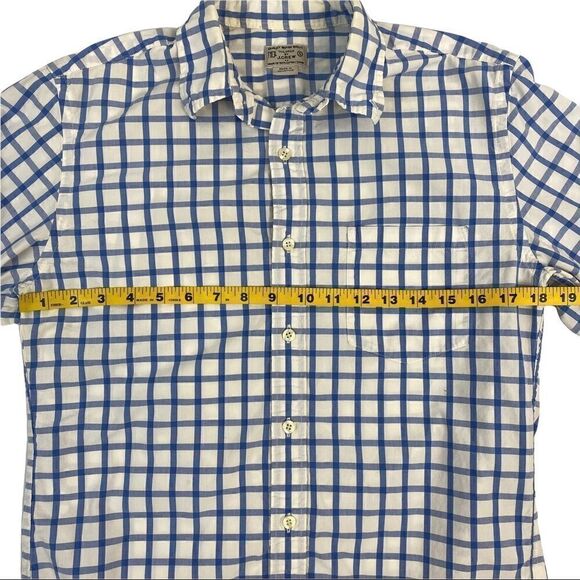 J.Crew Button Down Woven Shirt Men's Small Long Sleeve Blue White Check 34637 - Picture 6 of 10